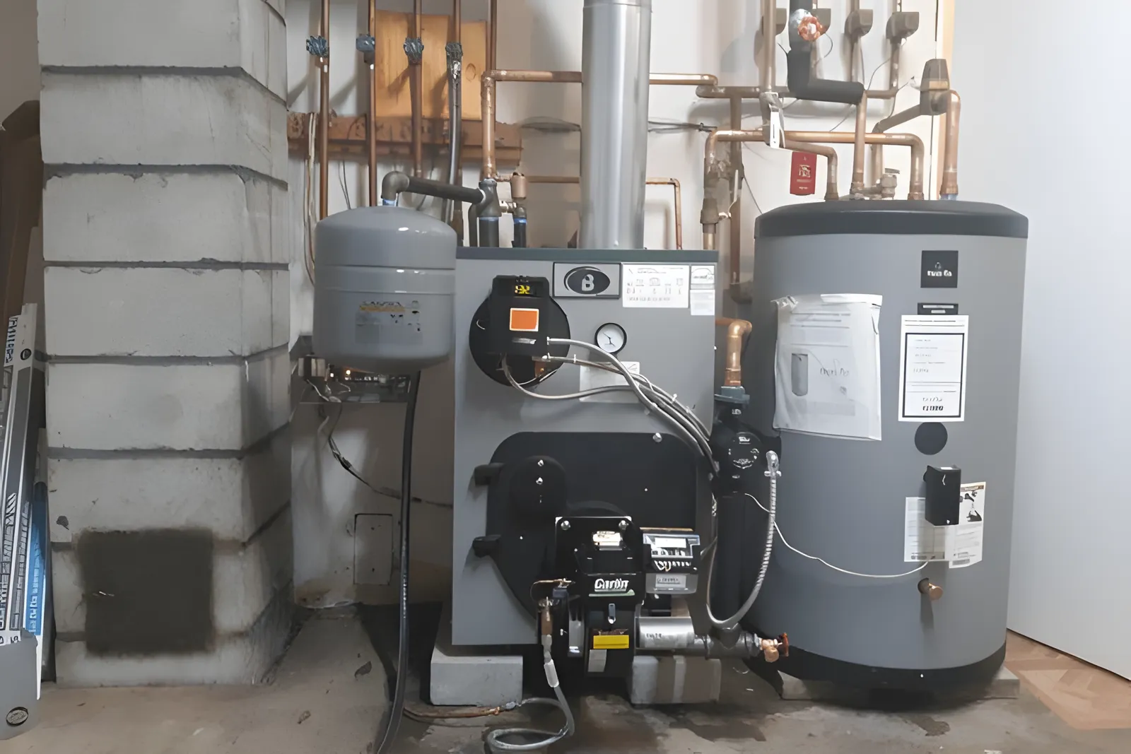 Buderus boiler and Heat-Flo water heater installed by Gottier Fuel